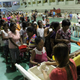 People are seen inside an evacuation centre in preparation for Typhoon Mangkhut in Cagayan, Philippines, in this September 13, 2018 photo by LGU Gonzaga Cagayan from social media.